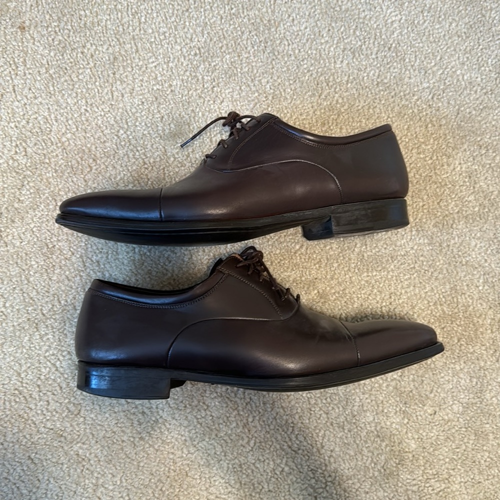 Dark Brown Magnanni Dress Shoes